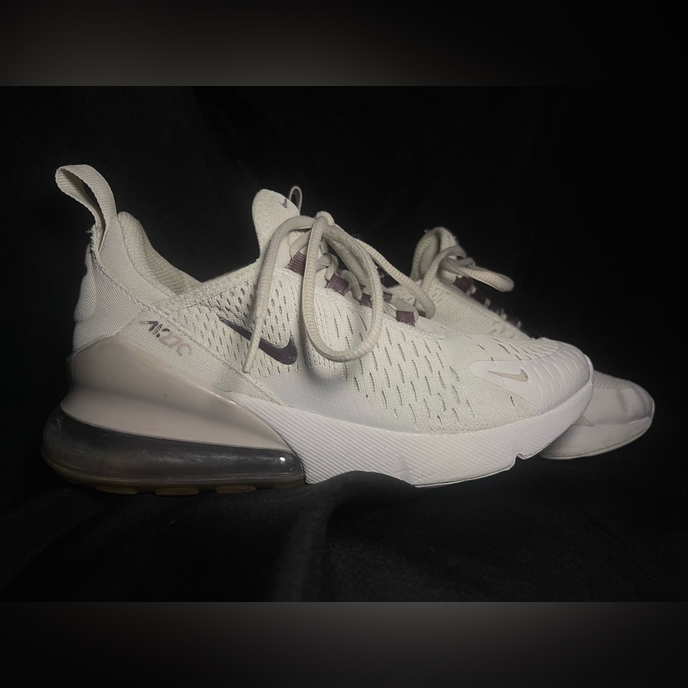 Nike Women's Off-White and Plum Sneakers